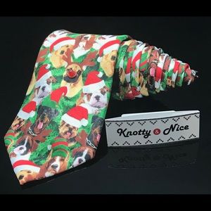 Knotty & Nice Puppy Dog’s Animal Christmas Tie